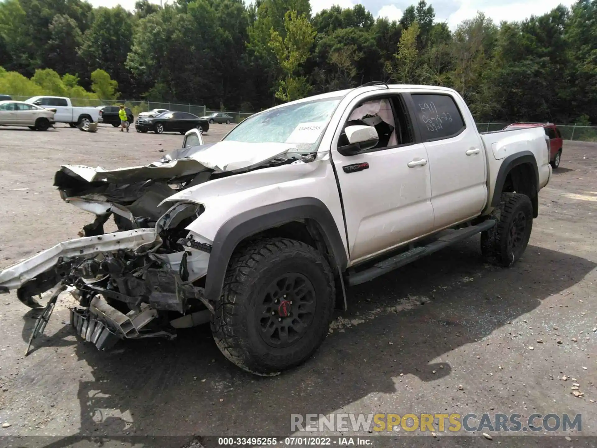 2 Photograph of a damaged car 5TFCZ5AN5KX181648 TOYOTA TACOMA 4WD 2019