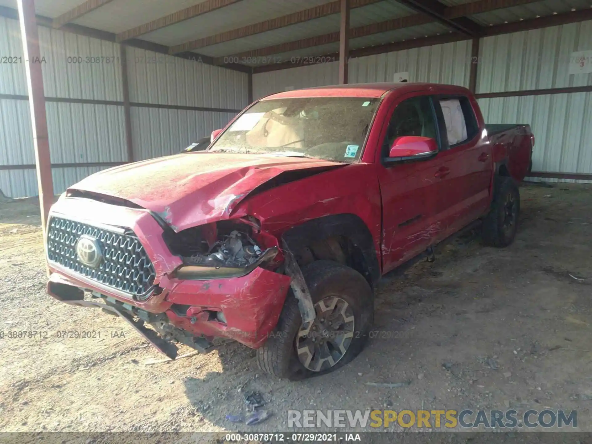 6 Photograph of a damaged car 5TFCZ5AN6KX168570 TOYOTA TACOMA 4WD 2019