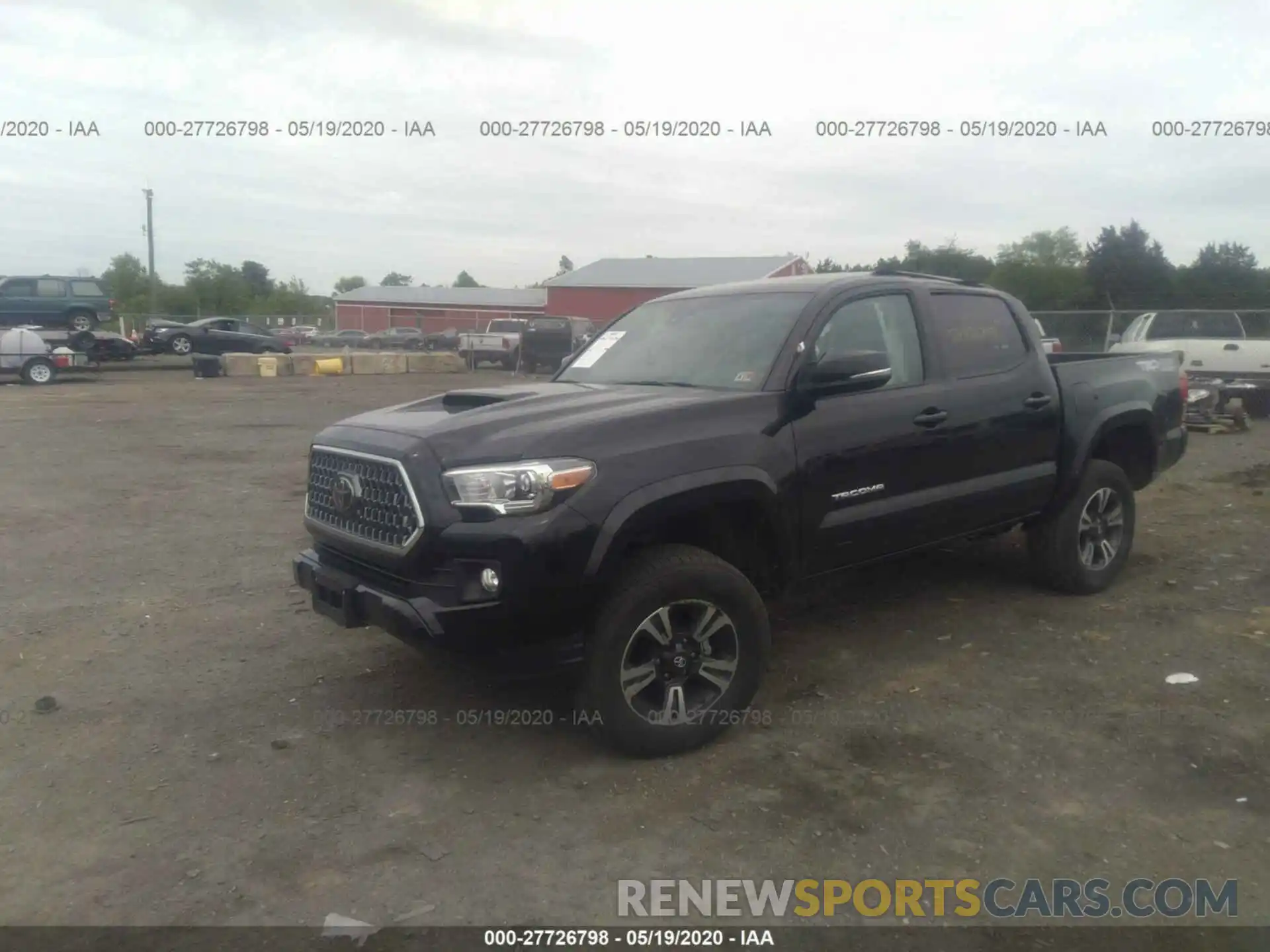 2 Photograph of a damaged car 5TFCZ5AN7KX184003 TOYOTA TACOMA 4WD 2019