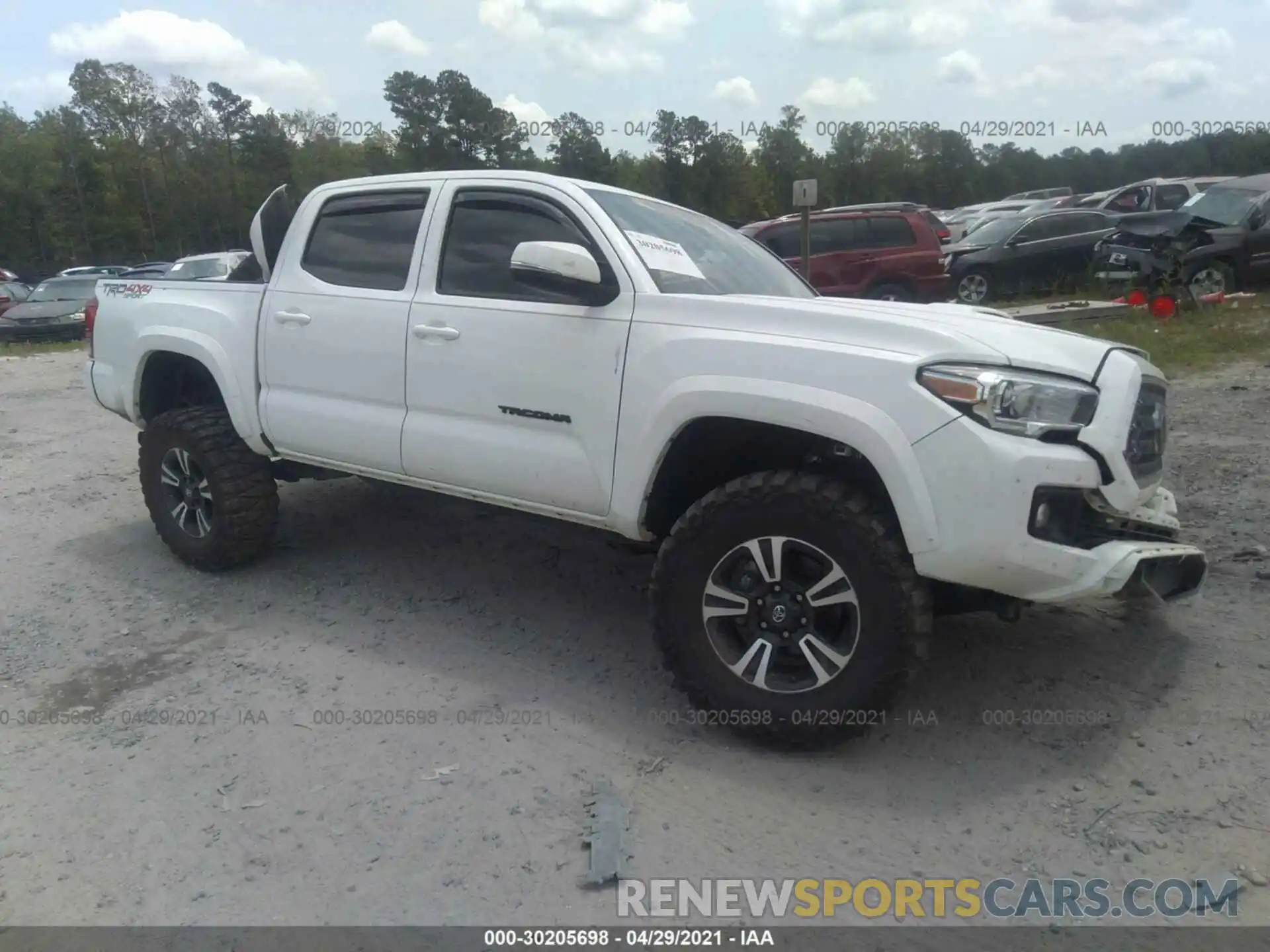 1 Photograph of a damaged car 5TFCZ5AN8KX188612 TOYOTA TACOMA 4WD 2019