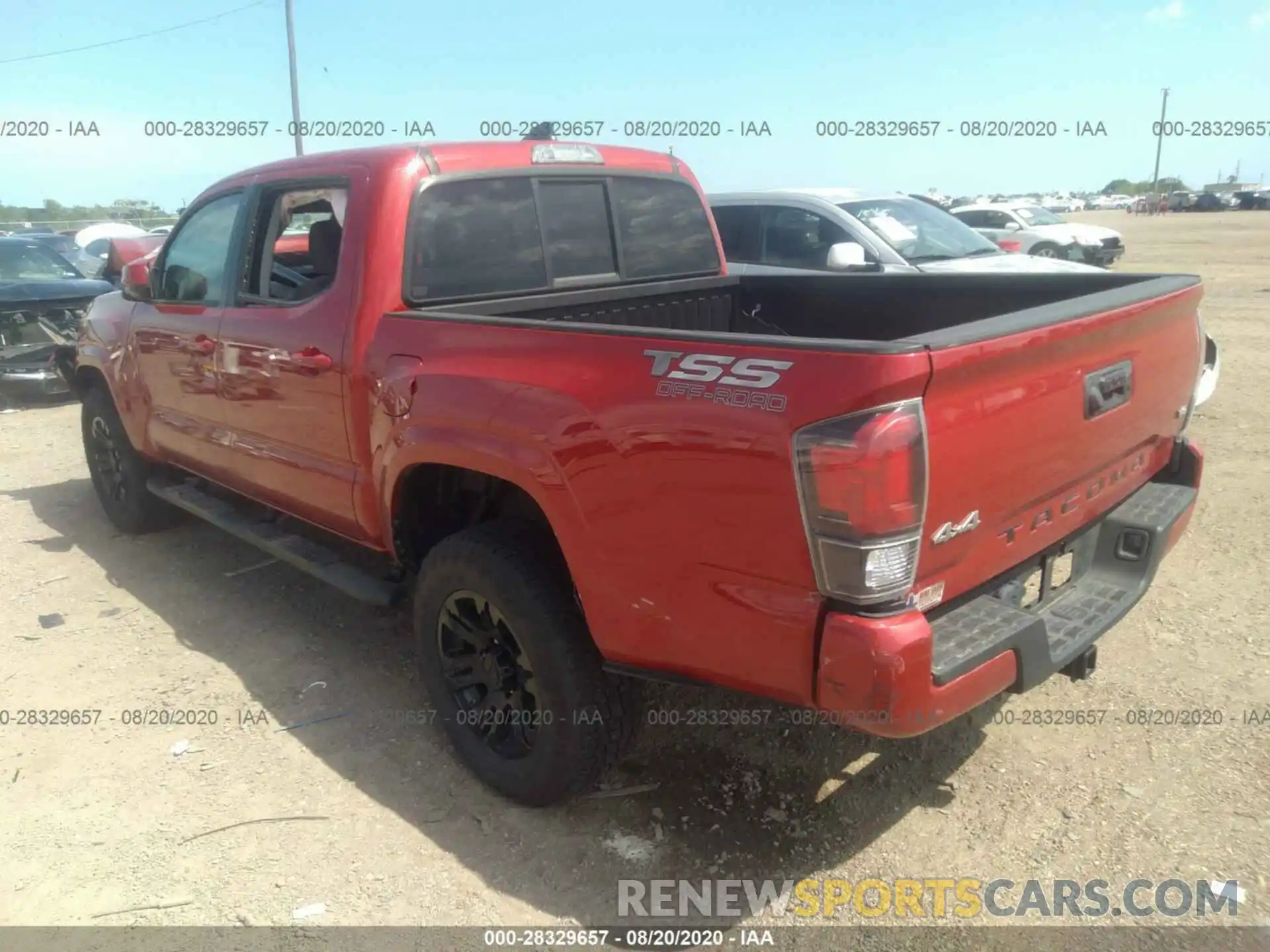 3 Photograph of a damaged car 5TFCZ5AN9KX169342 TOYOTA TACOMA 4WD 2019