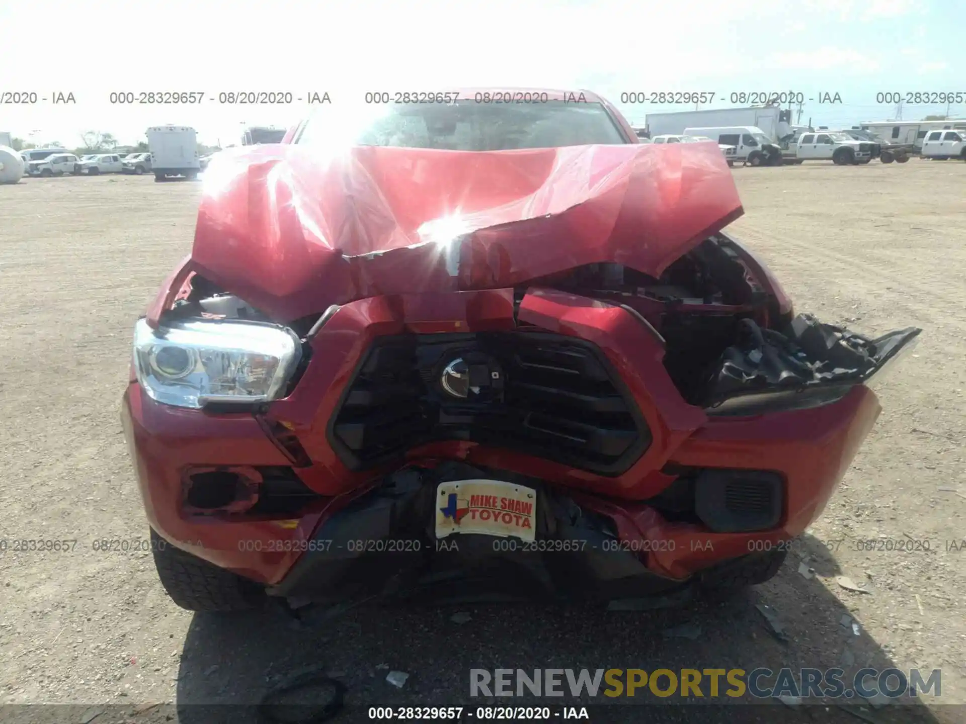 6 Photograph of a damaged car 5TFCZ5AN9KX169342 TOYOTA TACOMA 4WD 2019