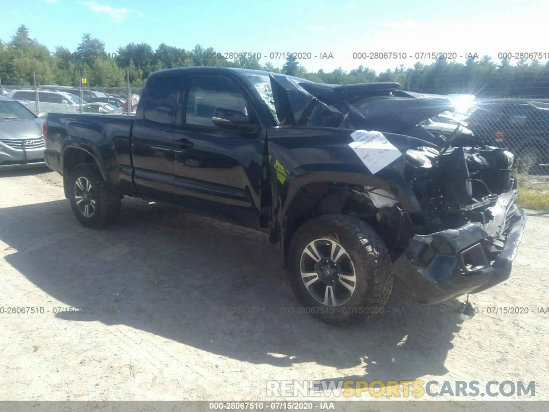 1 Photograph of a damaged car 5TFSZ5AN2KX181019 TOYOTA TACOMA 4WD 2019