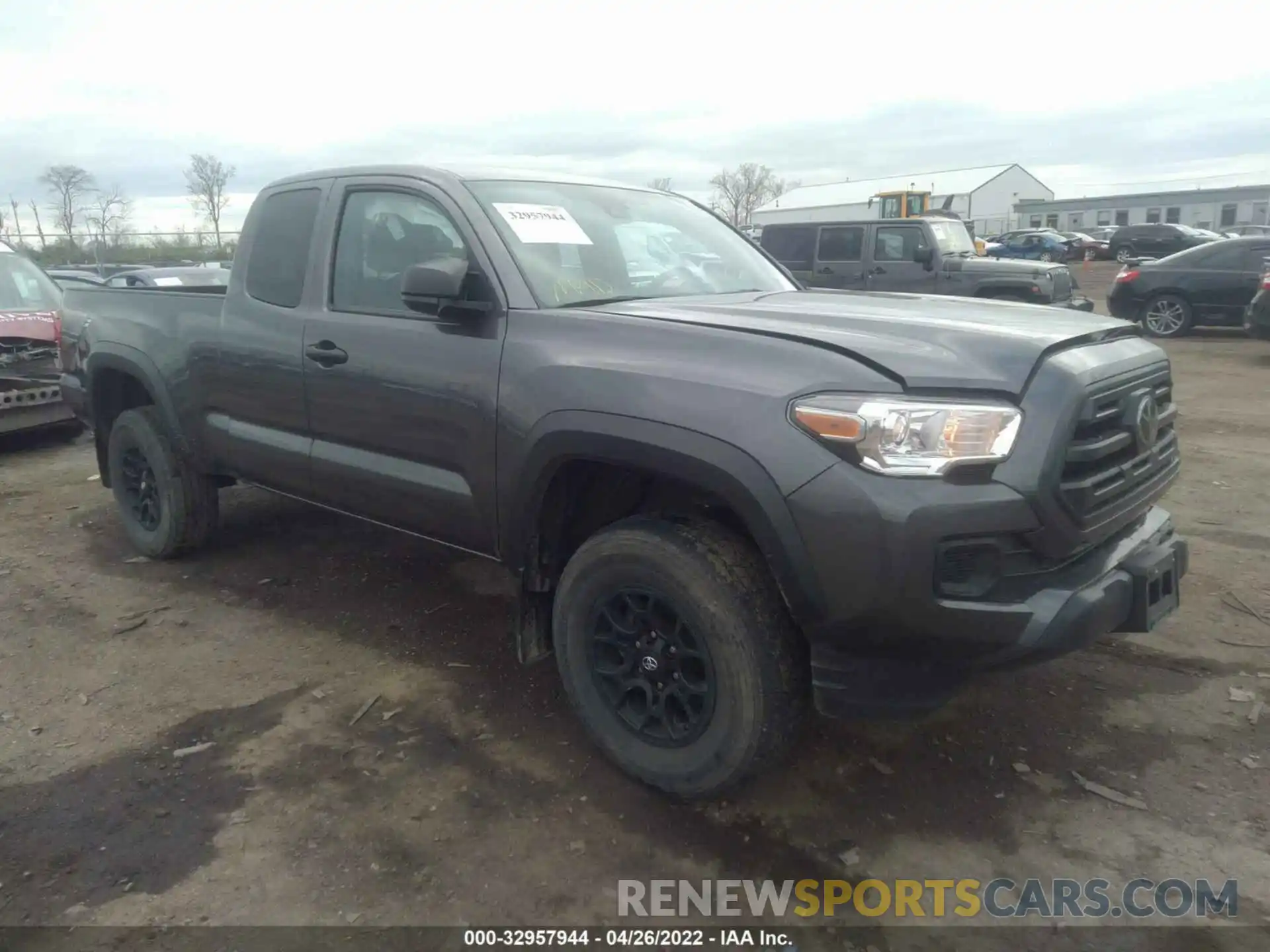 1 Photograph of a damaged car 5TFSZ5AN7KX198625 TOYOTA TACOMA 4WD 2019