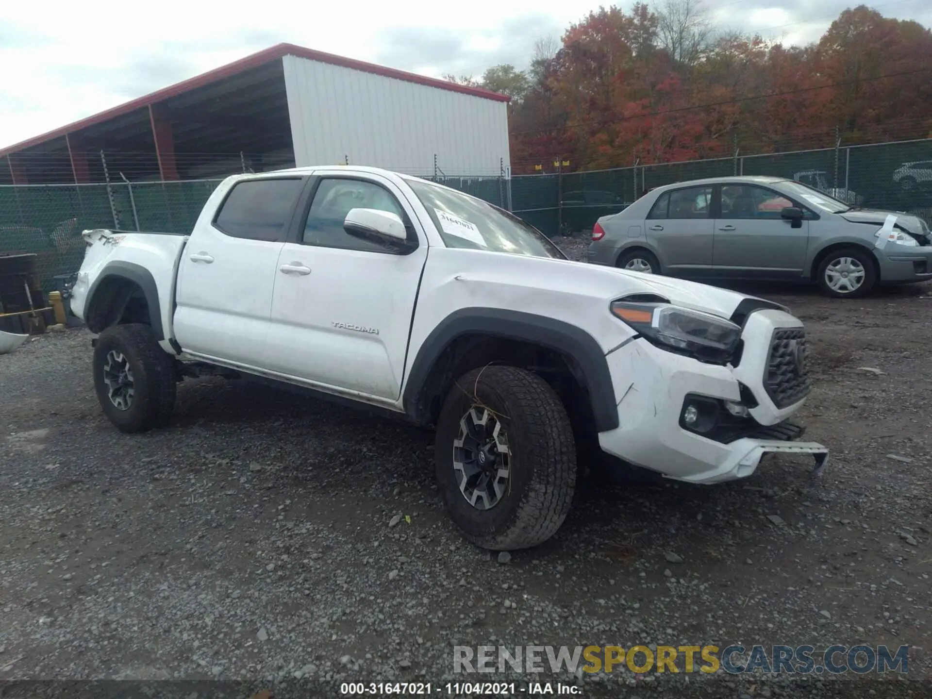1 Photograph of a damaged car 3TMCZ5AN0LM351972 TOYOTA TACOMA 4WD 2020