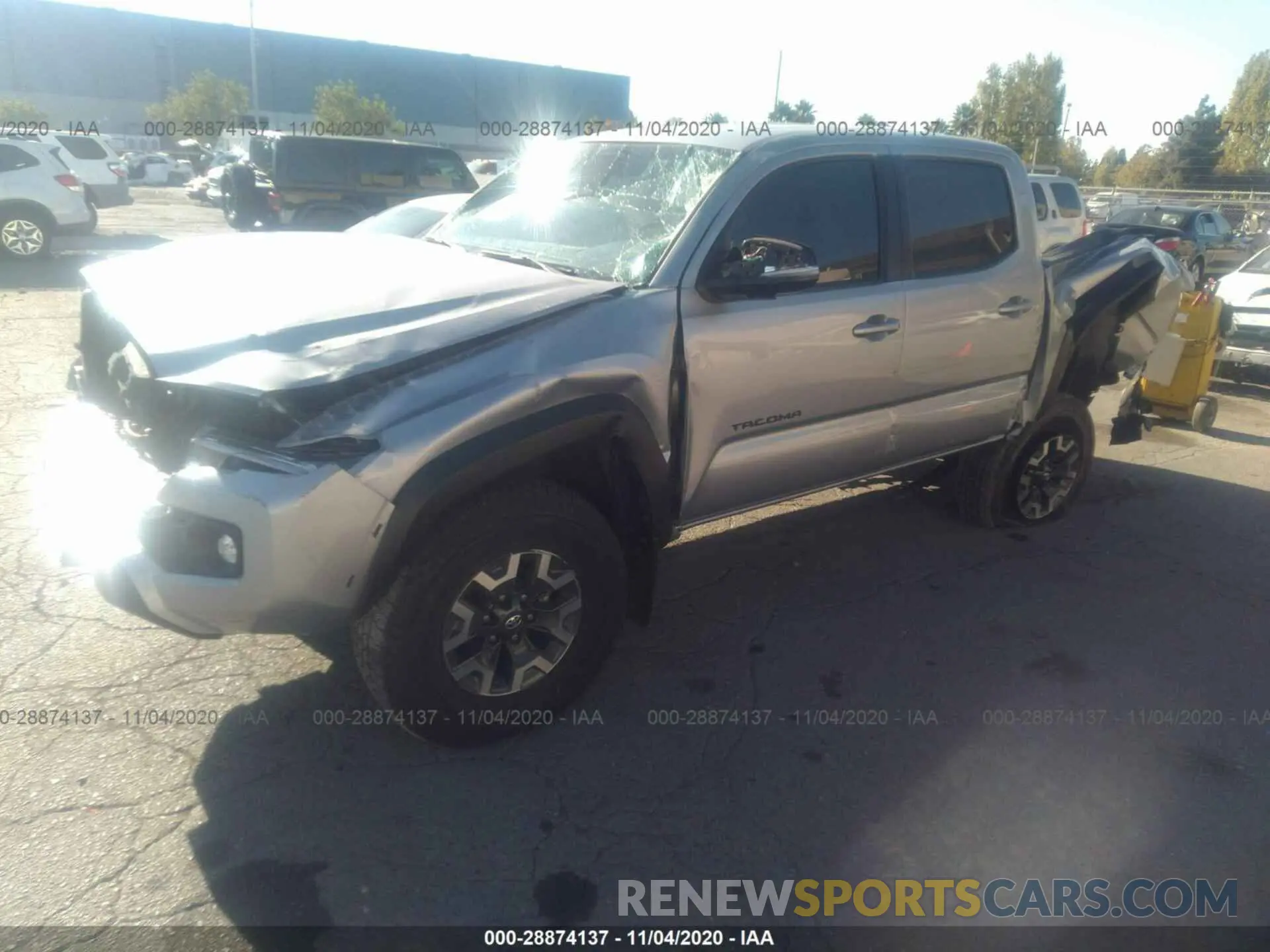 2 Photograph of a damaged car 3TMCZ5AN2LM295145 TOYOTA TACOMA 4WD 2020