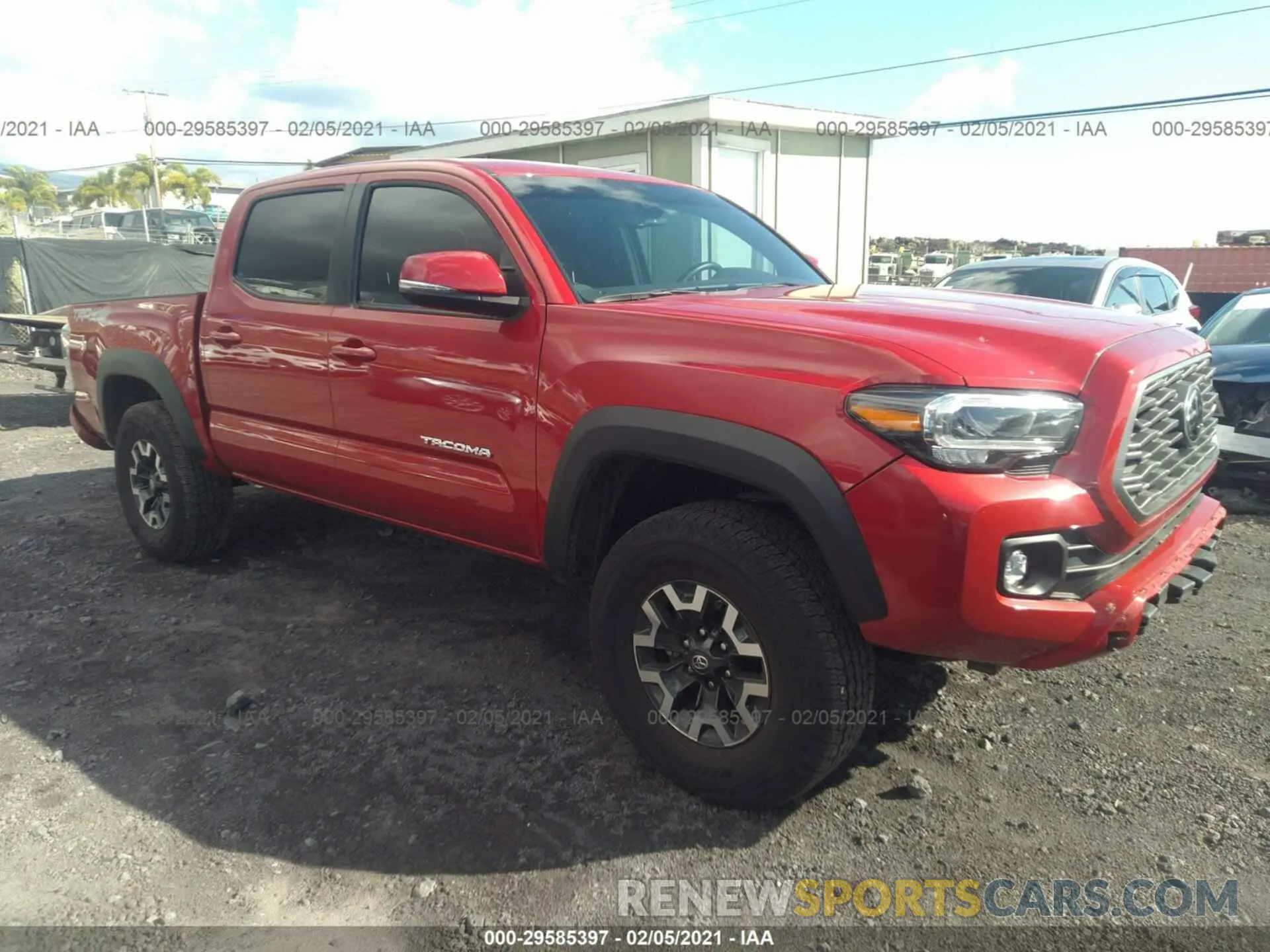 1 Photograph of a damaged car 3TMCZ5AN2LM347308 TOYOTA TACOMA 4WD 2020