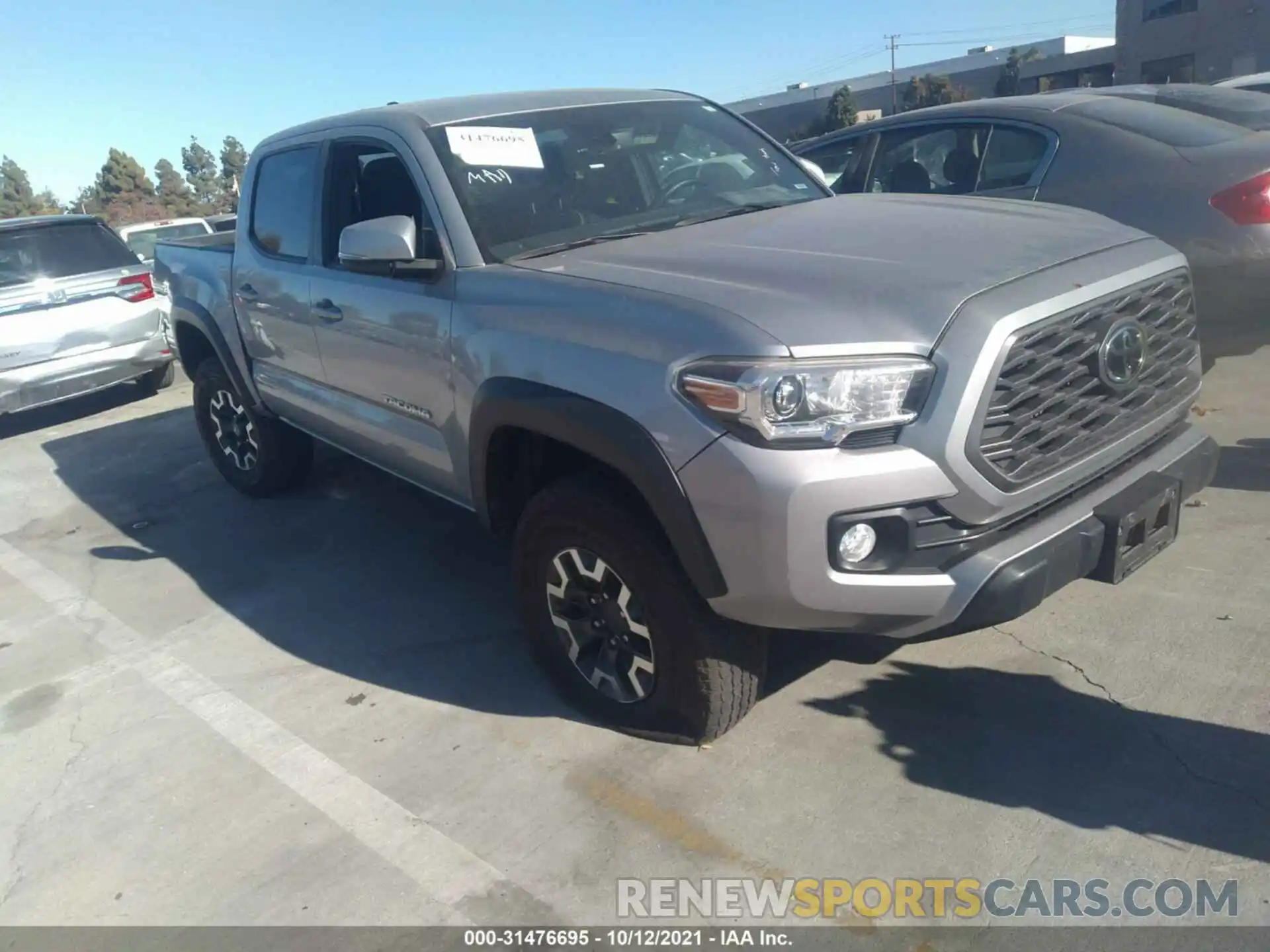 1 Photograph of a damaged car 3TMCZ5AN6LM328308 TOYOTA TACOMA 4WD 2020