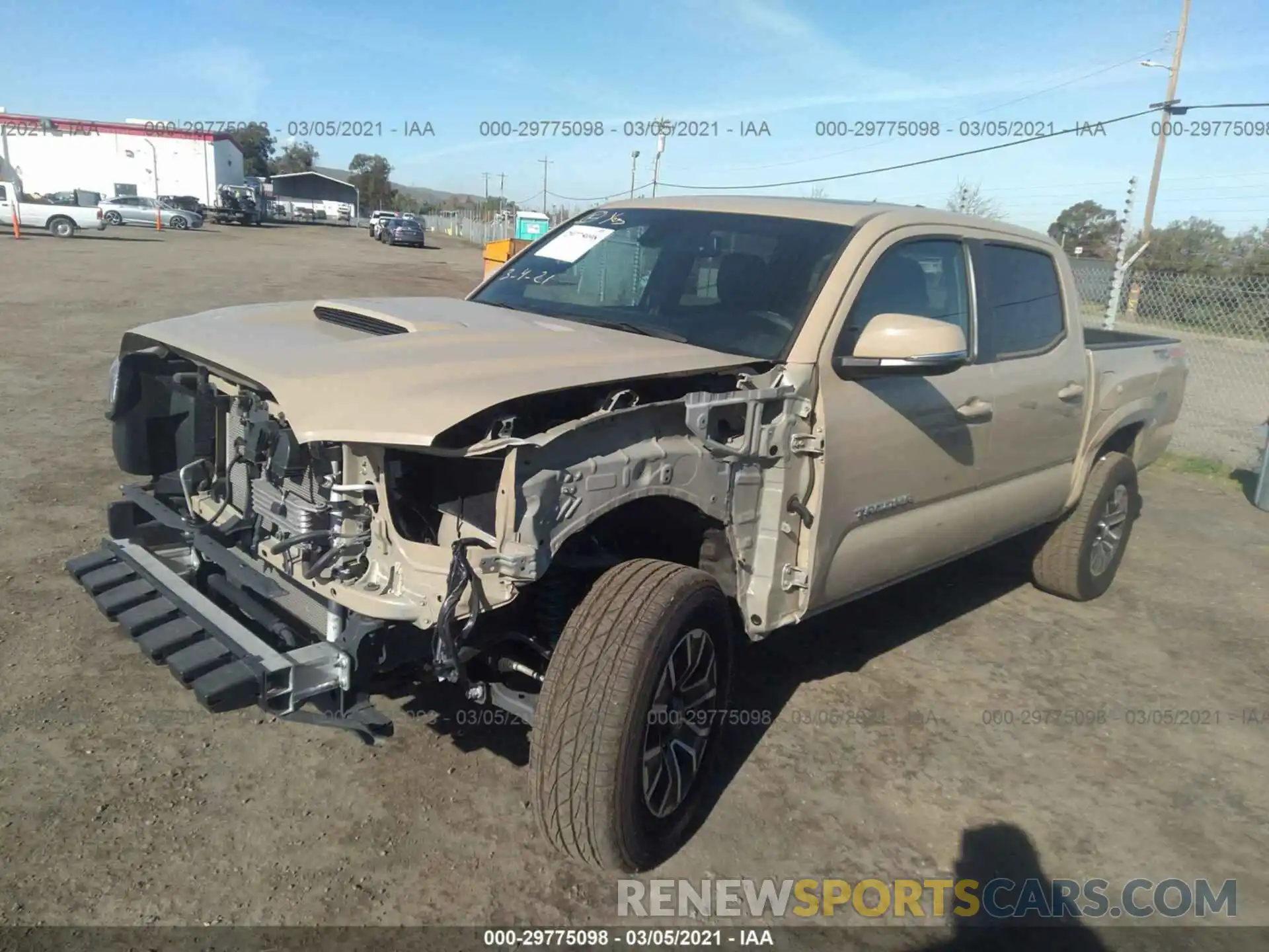 2 Photograph of a damaged car 3TMCZ5AN6LM341267 TOYOTA TACOMA 4WD 2020