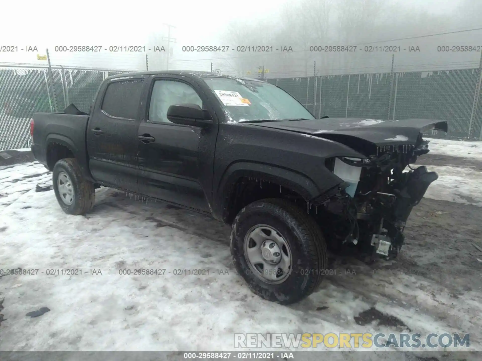 1 Photograph of a damaged car 3TMCZ5AN7LM350561 TOYOTA TACOMA 4WD 2020