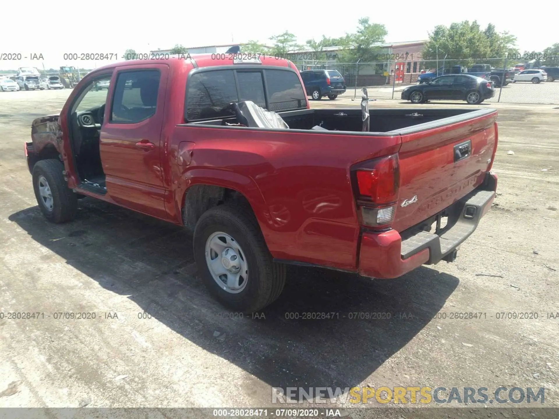 3 Photograph of a damaged car 3TMCZ5AN8LM301997 TOYOTA TACOMA 4WD 2020