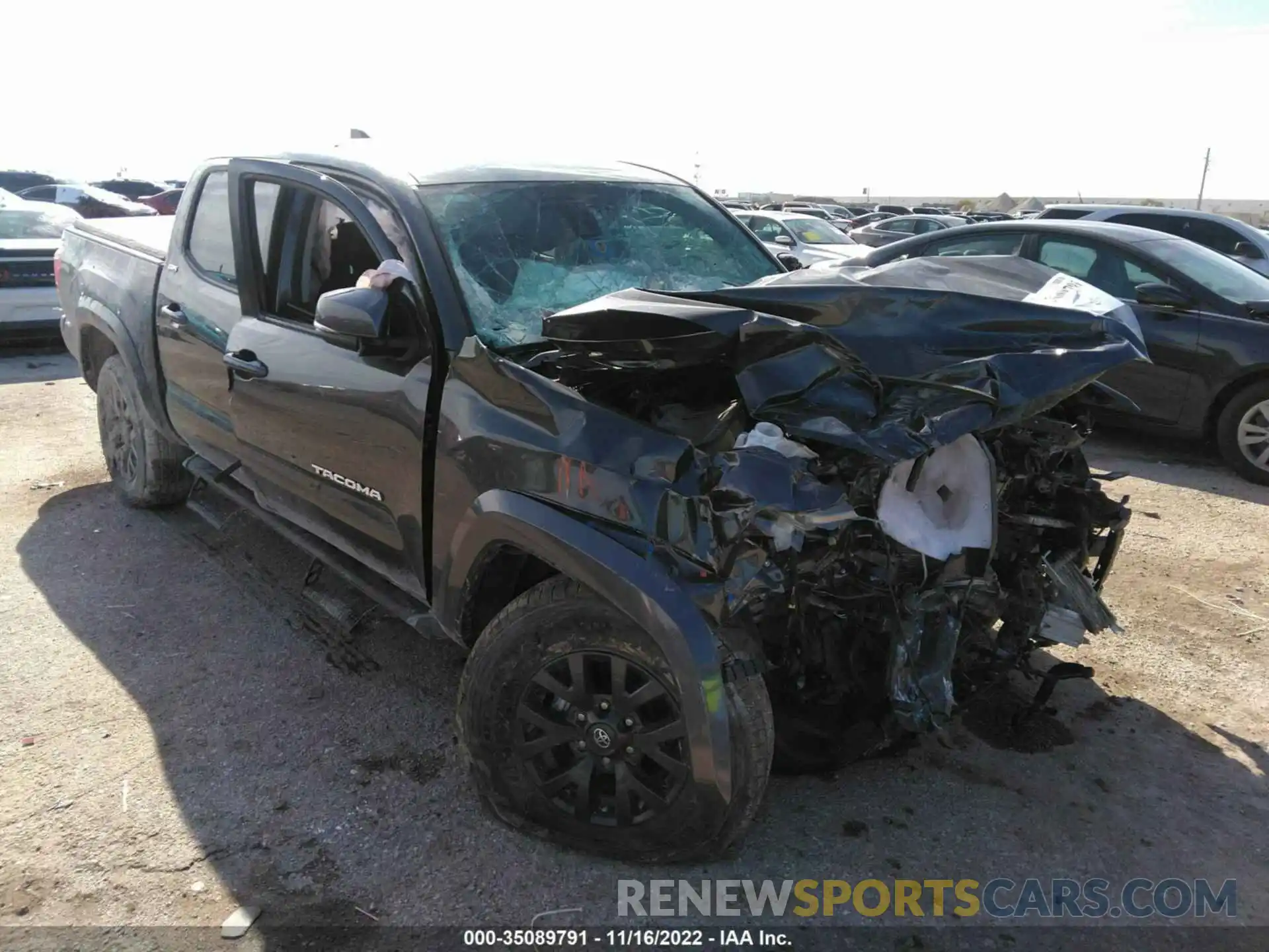 1 Photograph of a damaged car 3TMCZ5AN9LM306139 TOYOTA TACOMA 4WD 2020