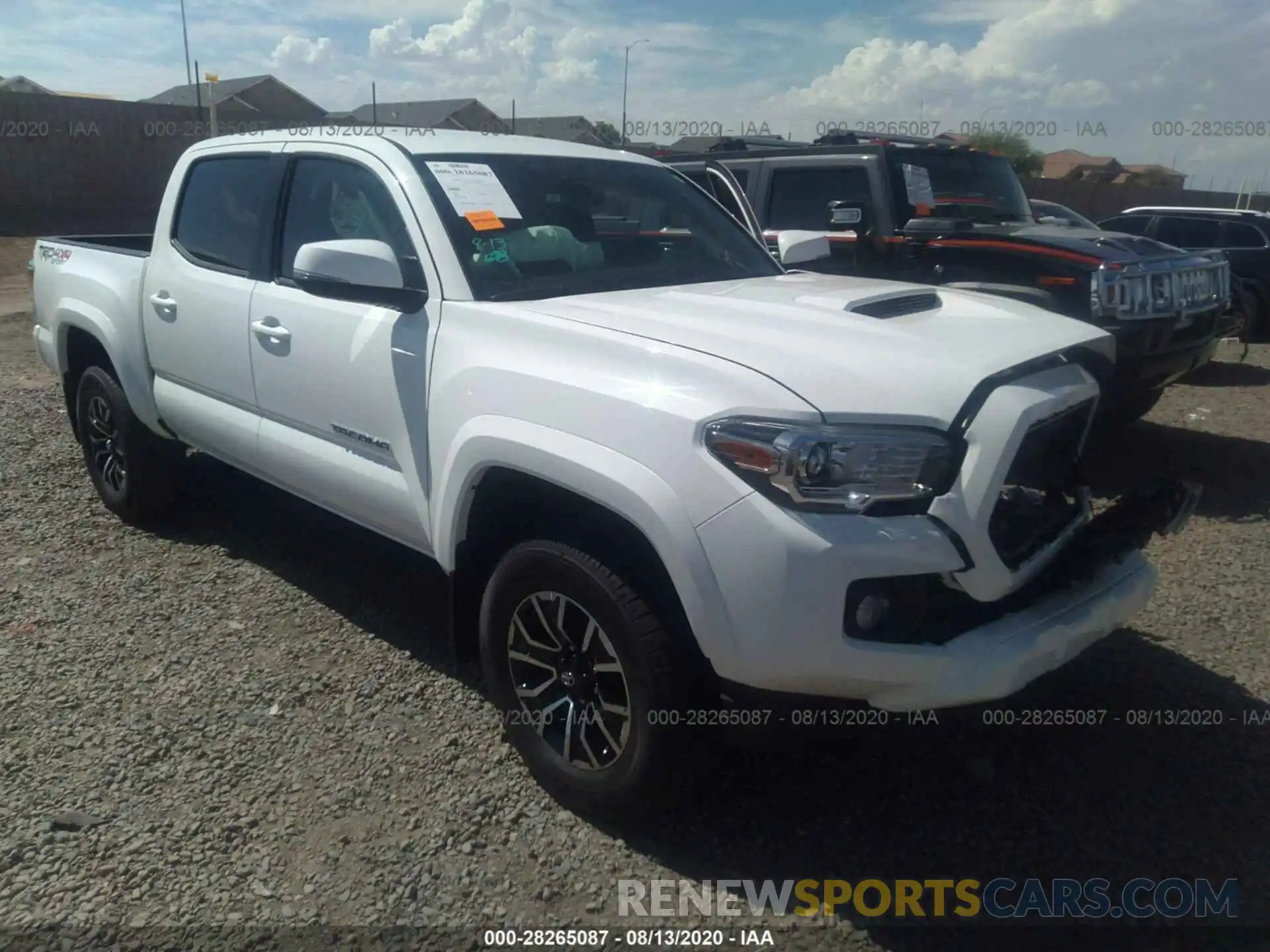 1 Photograph of a damaged car 3TMCZ5ANXLM355916 TOYOTA TACOMA 4WD 2020