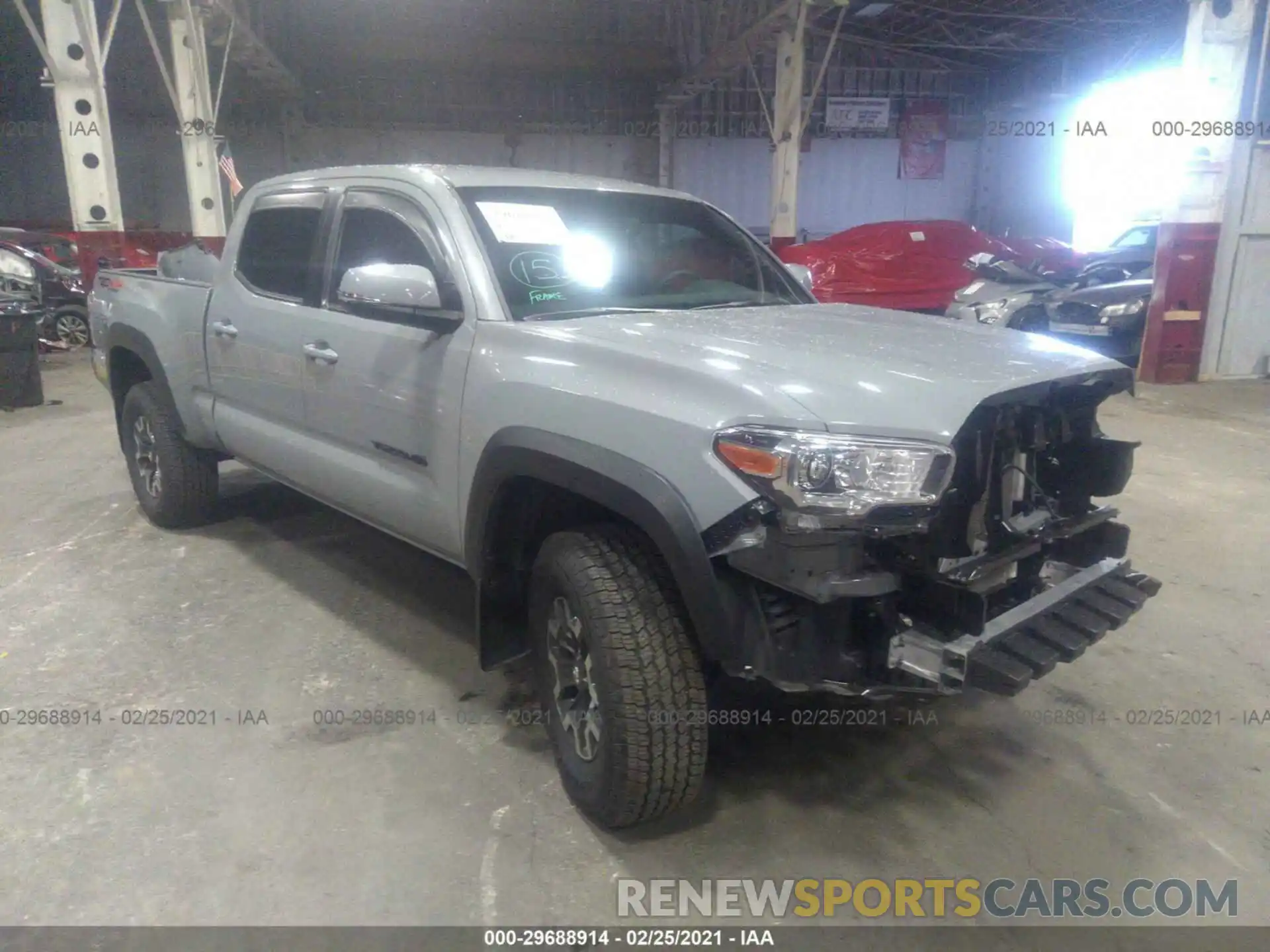 1 Photograph of a damaged car 3TMDZ5BNXLM096525 TOYOTA TACOMA 4WD 2020