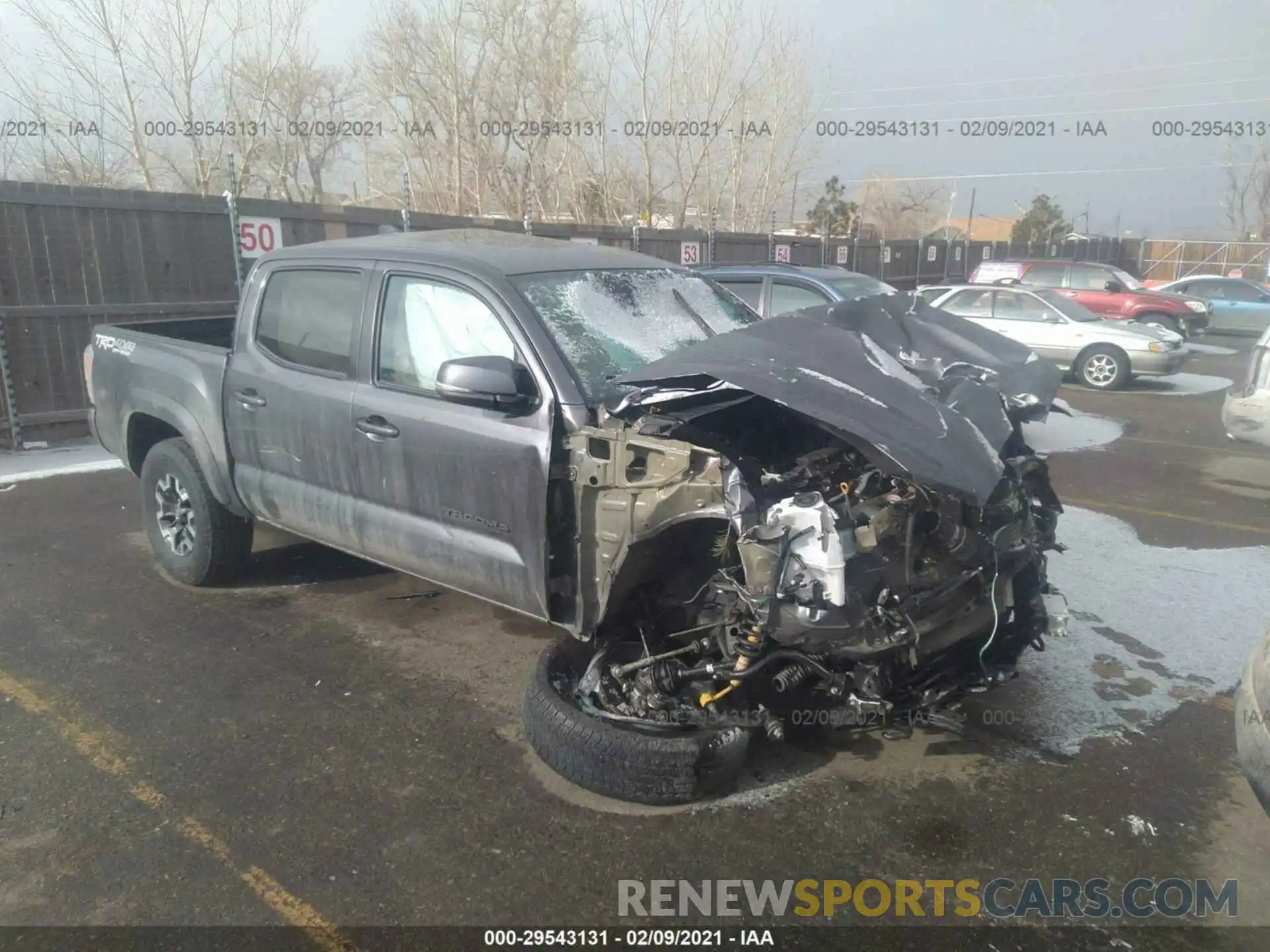 1 Photograph of a damaged car 5TFCZ5AN7LX213856 TOYOTA TACOMA 4WD 2020