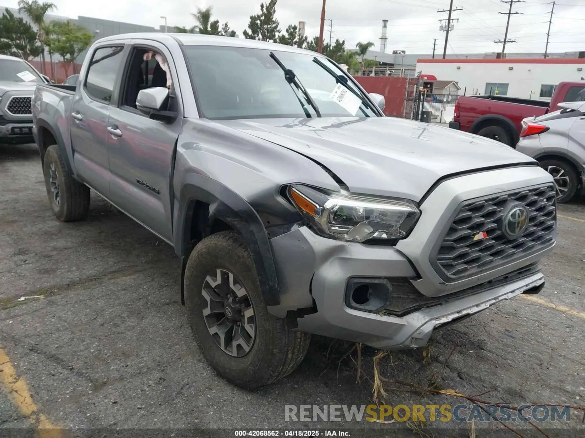 1 Photograph of a damaged car 3TMCZ5AN3MM374132 TOYOTA TACOMA 4WD 2021