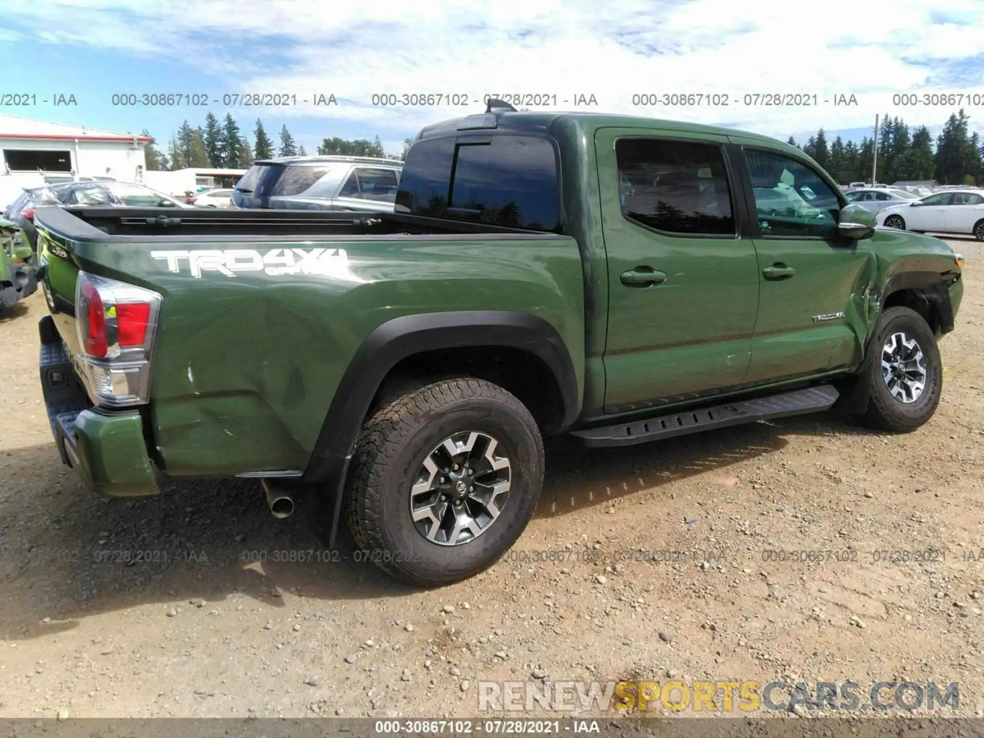 4 Photograph of a damaged car 3TMCZ5AN3MM390069 TOYOTA TACOMA 4WD 2021