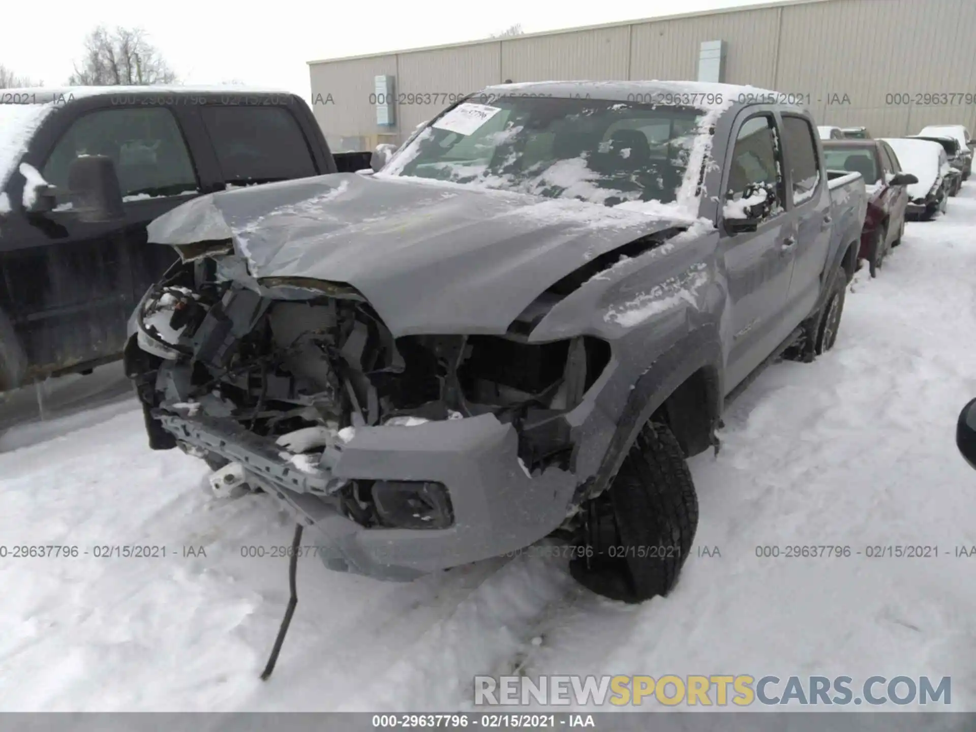 2 Photograph of a damaged car 3TMCZ5AN3MM396986 TOYOTA TACOMA 4WD 2021