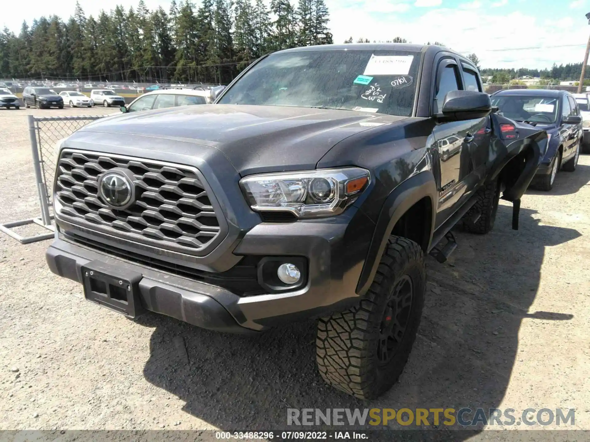 2 Photograph of a damaged car 3TMCZ5AN6MM402800 TOYOTA TACOMA 4WD 2021