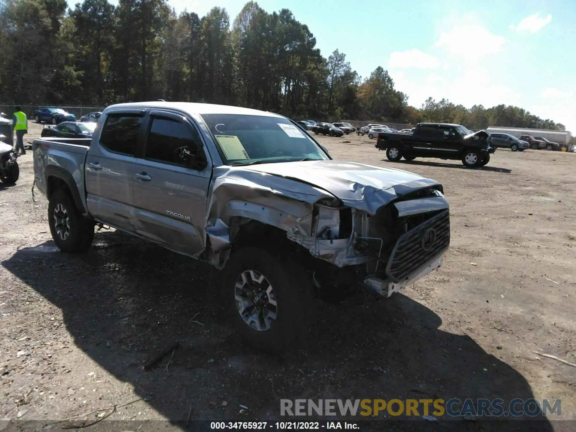 1 Photograph of a damaged car 3TMCZ5AN6MM437417 TOYOTA TACOMA 4WD 2021