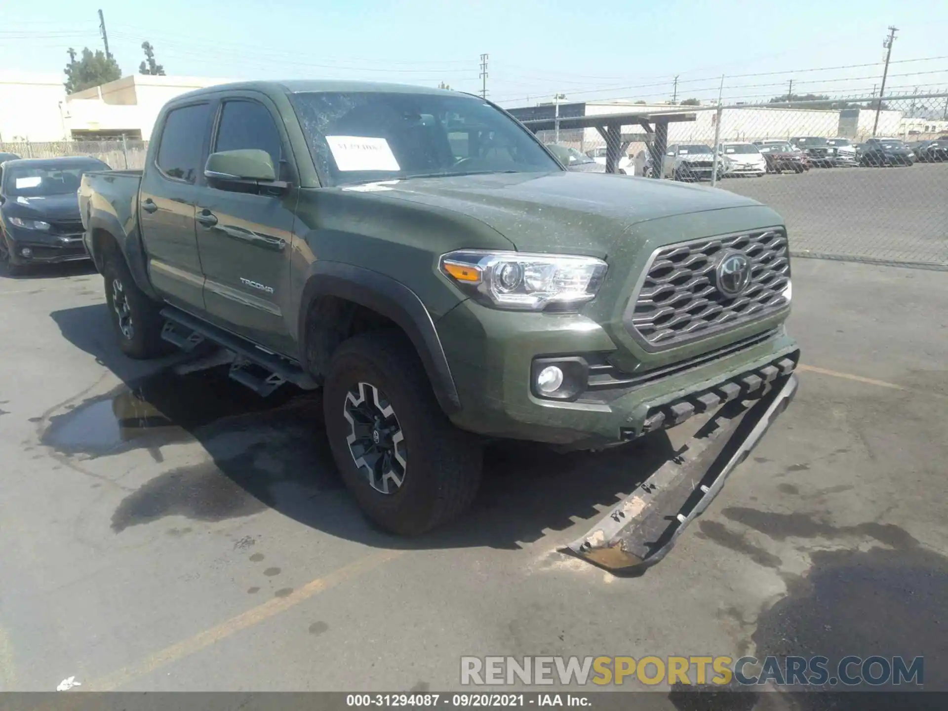 1 Photograph of a damaged car 3TMCZ5AN7MM387143 TOYOTA TACOMA 4WD 2021