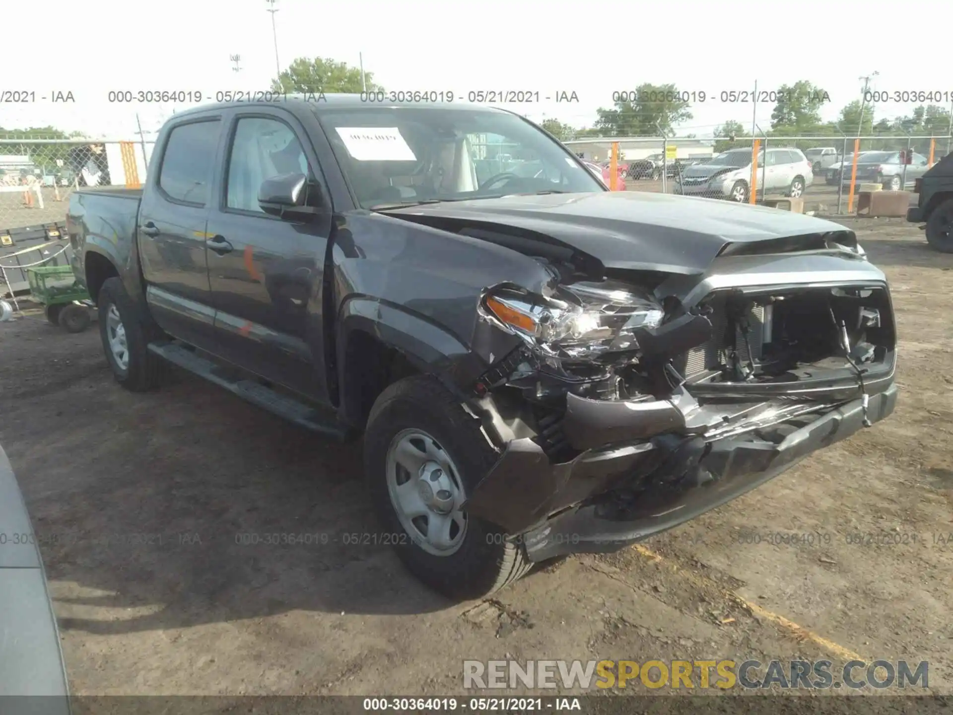 1 Photograph of a damaged car 3TMCZ5AN7MM398126 TOYOTA TACOMA 4WD 2021