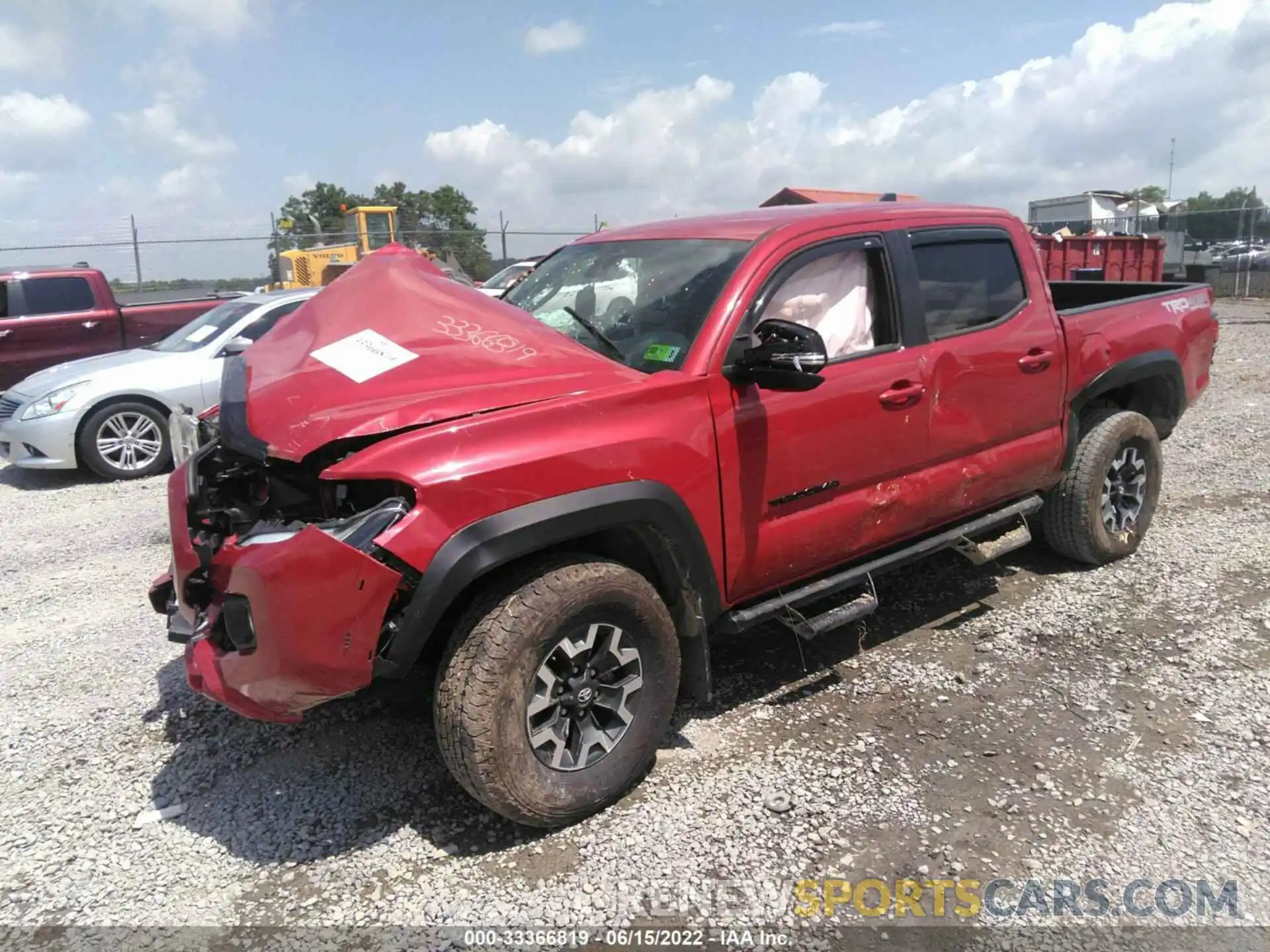 2 Photograph of a damaged car 3TMCZ5AN8MM402569 TOYOTA TACOMA 4WD 2021