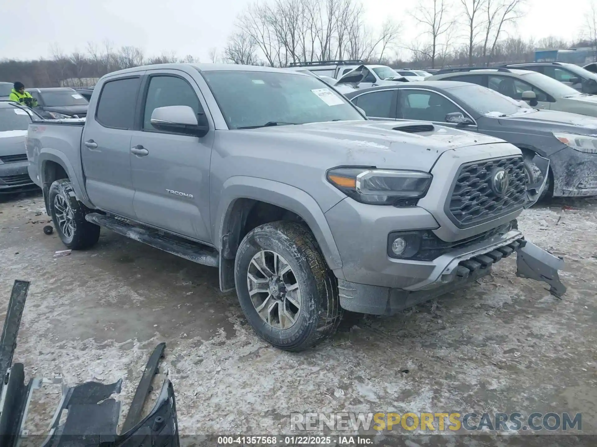 1 Photograph of a damaged car 3TMCZ5AN8MM423986 TOYOTA TACOMA 4WD 2021