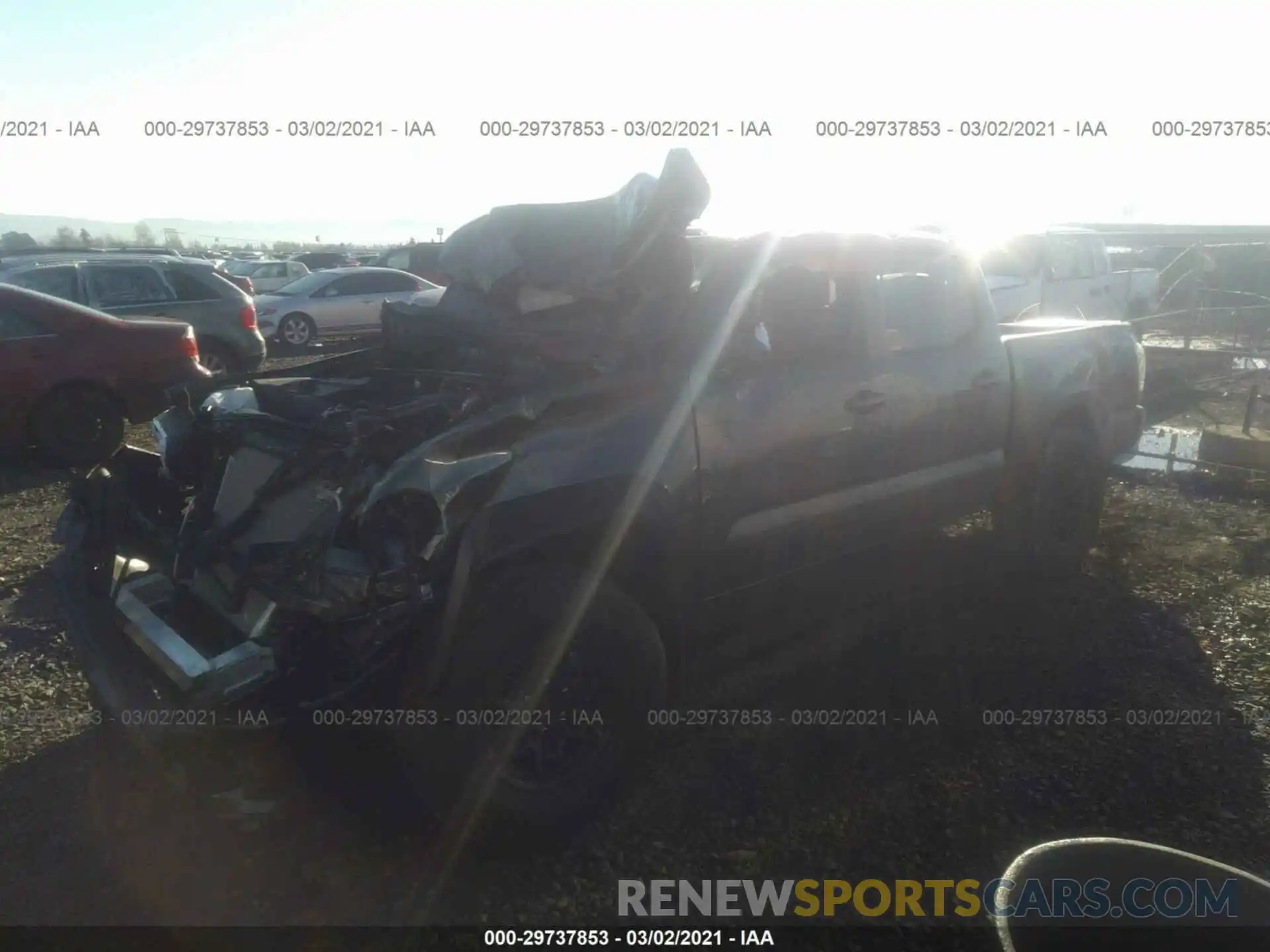 2 Photograph of a damaged car 3TMCZ5AN9MM391209 TOYOTA TACOMA 4WD 2021