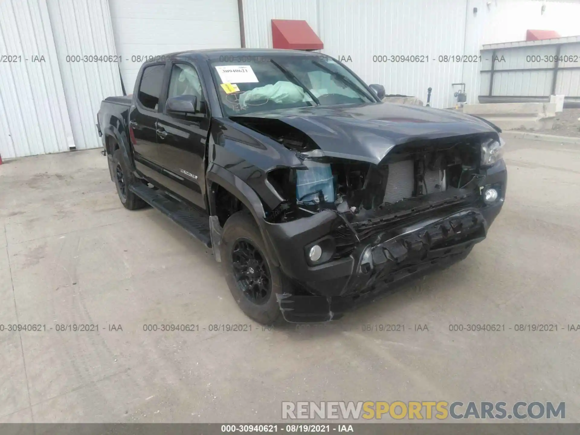 1 Photograph of a damaged car 3TMCZ5AN9MM402306 TOYOTA TACOMA 4WD 2021