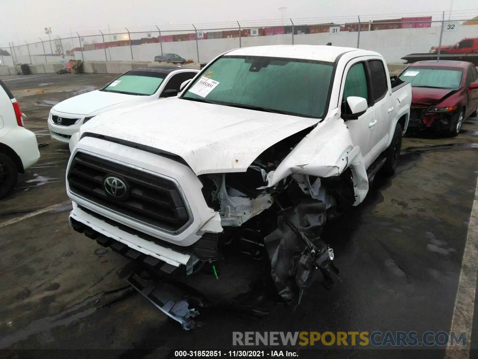 6 Photograph of a damaged car 3TMCZ5AN9MM453059 TOYOTA TACOMA 4WD 2021