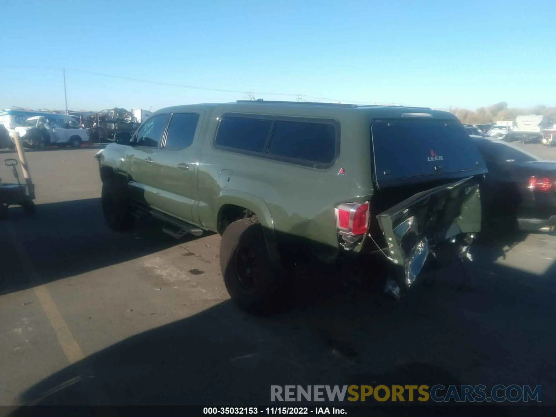 3 Photograph of a damaged car 3TMDZ5BN1MM099315 TOYOTA TACOMA 4WD 2021