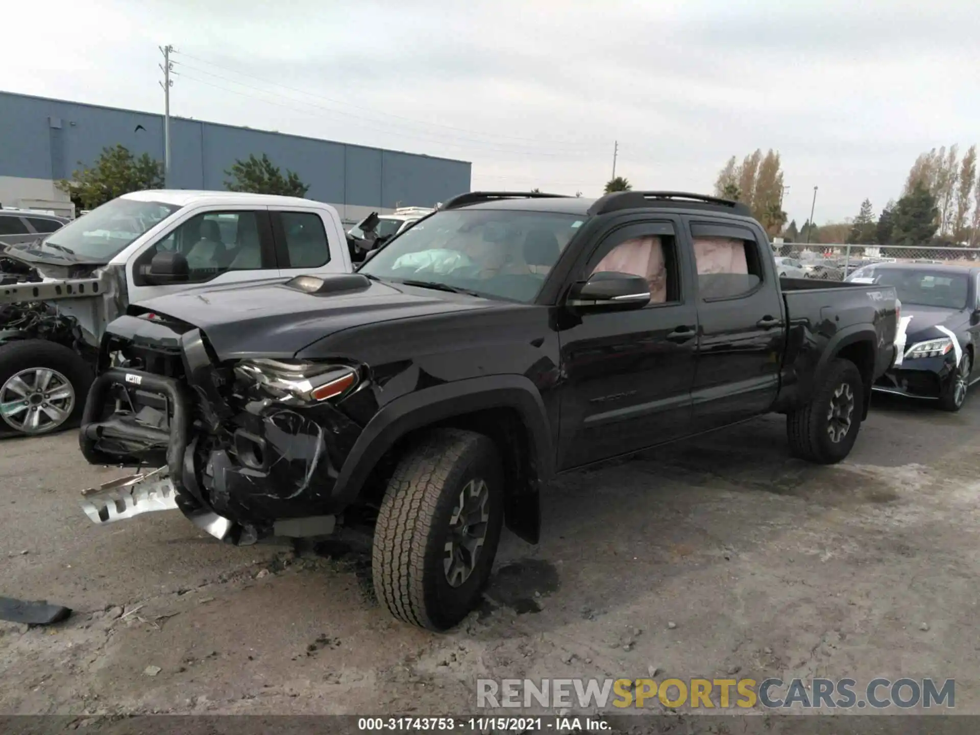 2 Photograph of a damaged car 3TMDZ5BN5MM100255 TOYOTA TACOMA 4WD 2021