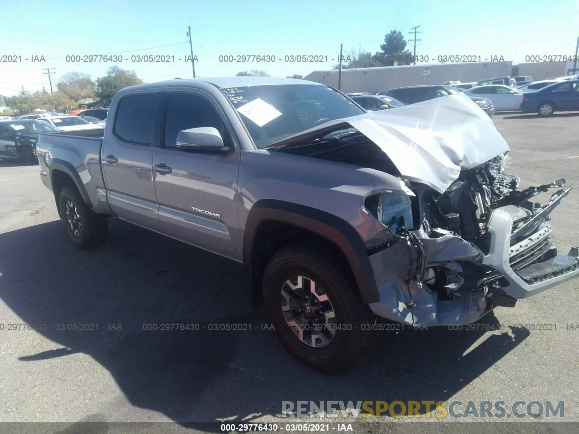 1 Photograph of a damaged car 3TMDZ5BN6MM102340 TOYOTA TACOMA 4WD 2021