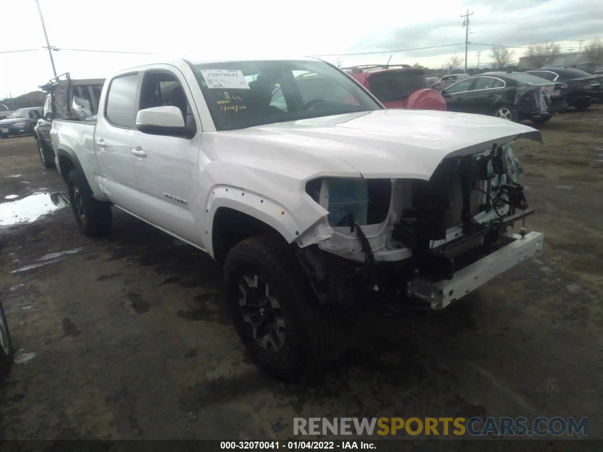 1 Photograph of a damaged car 3TMDZ5BN7MM121026 TOYOTA TACOMA 4WD 2021