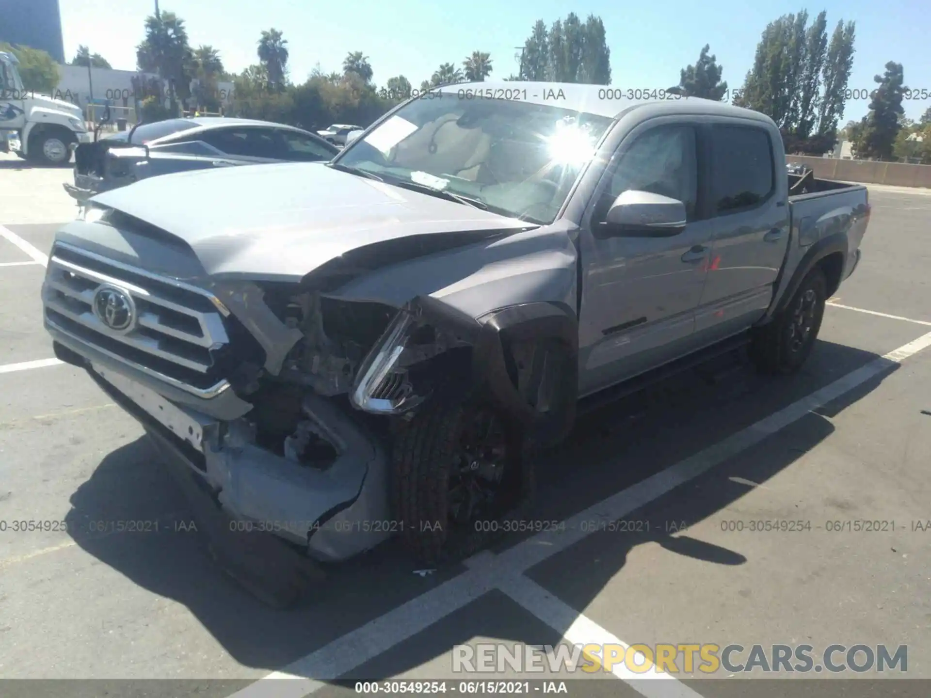 2 Photograph of a damaged car 3TYCZ5AN6MT028077 TOYOTA TACOMA 4WD 2021