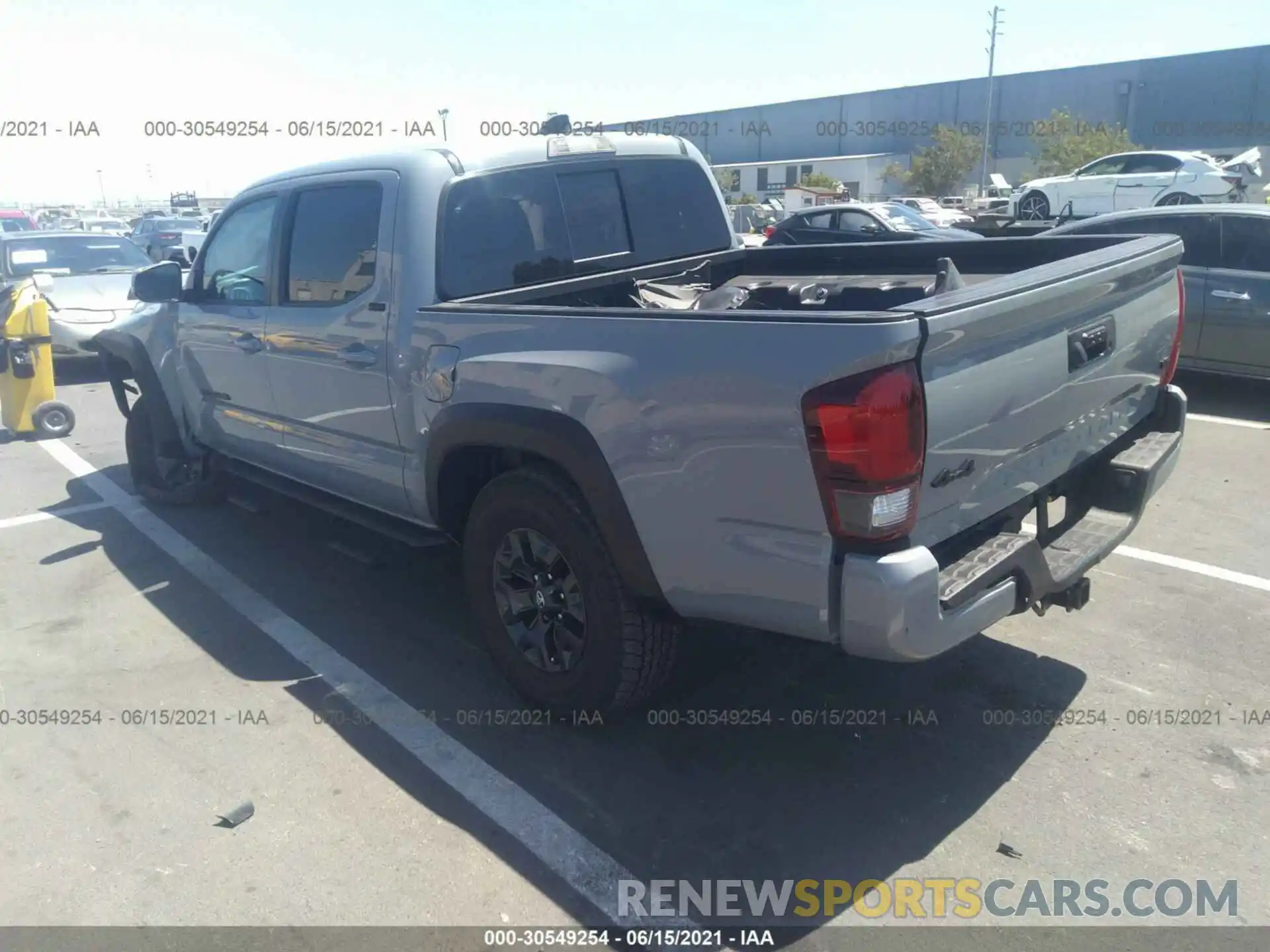 3 Photograph of a damaged car 3TYCZ5AN6MT028077 TOYOTA TACOMA 4WD 2021