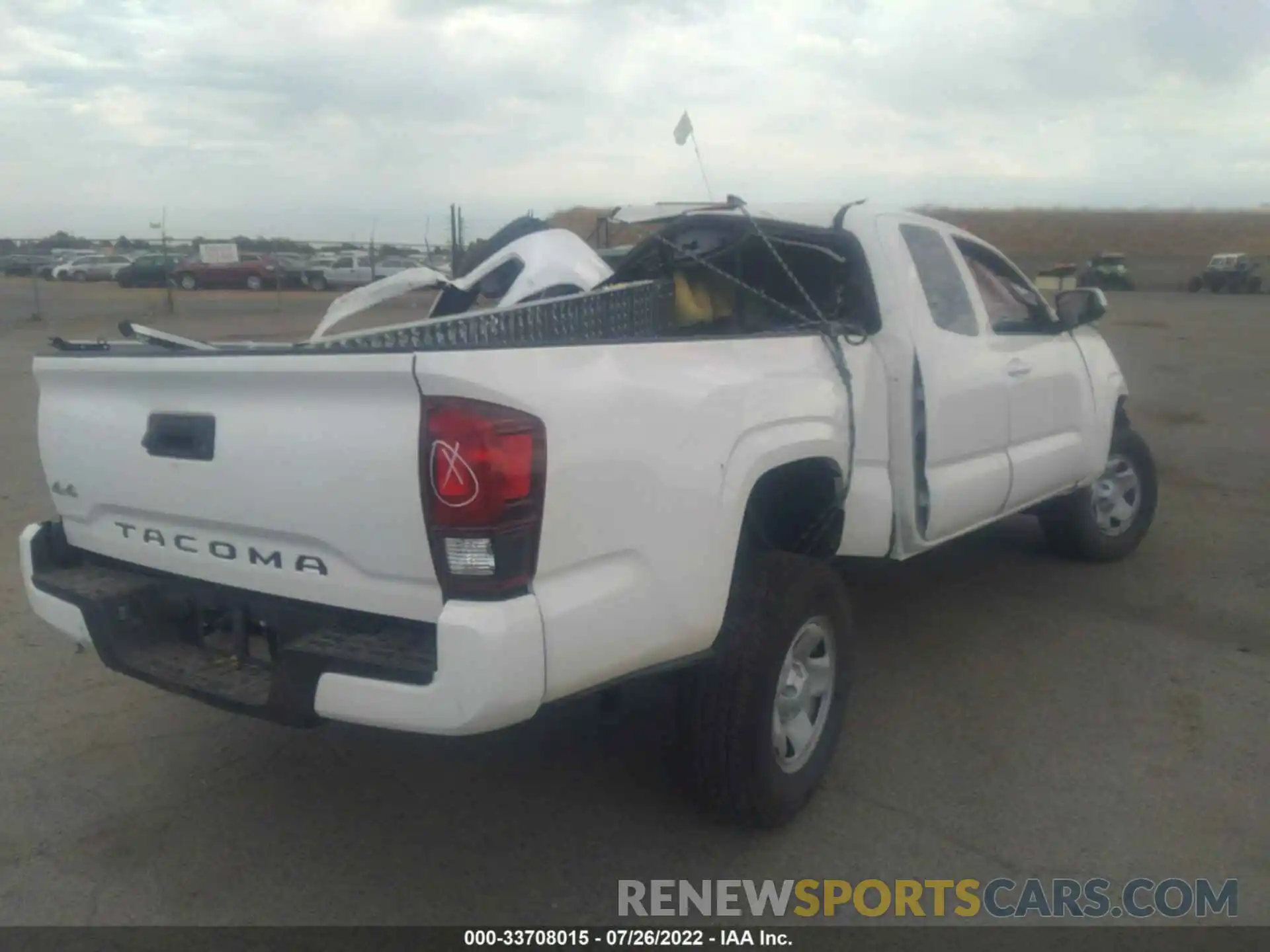 2 Photograph of a damaged car 3TYSX5EN7MT007251 TOYOTA TACOMA 4WD 2021