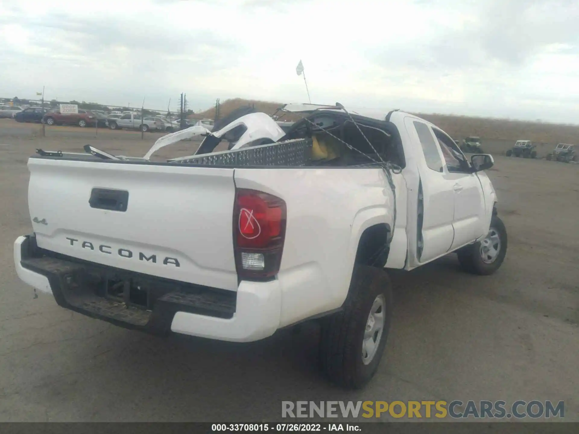 4 Photograph of a damaged car 3TYSX5EN7MT007251 TOYOTA TACOMA 4WD 2021