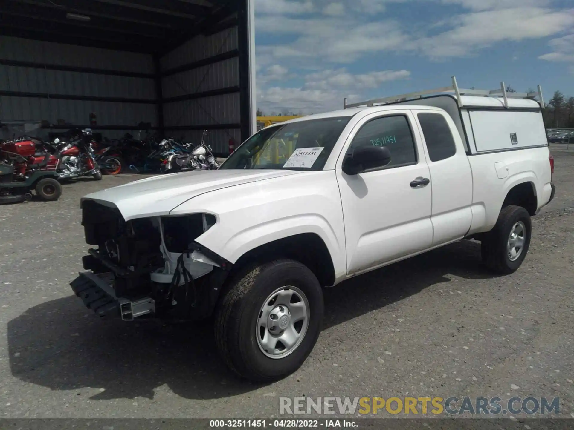 2 Photograph of a damaged car 3TYSX5EN9MT003489 TOYOTA TACOMA 4WD 2021