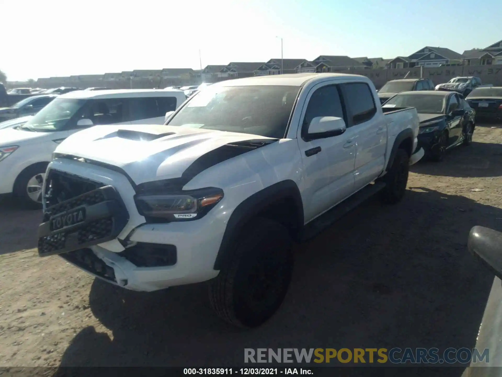 2 Photograph of a damaged car 5TFCZ5AN1MX264786 TOYOTA TACOMA 4WD 2021