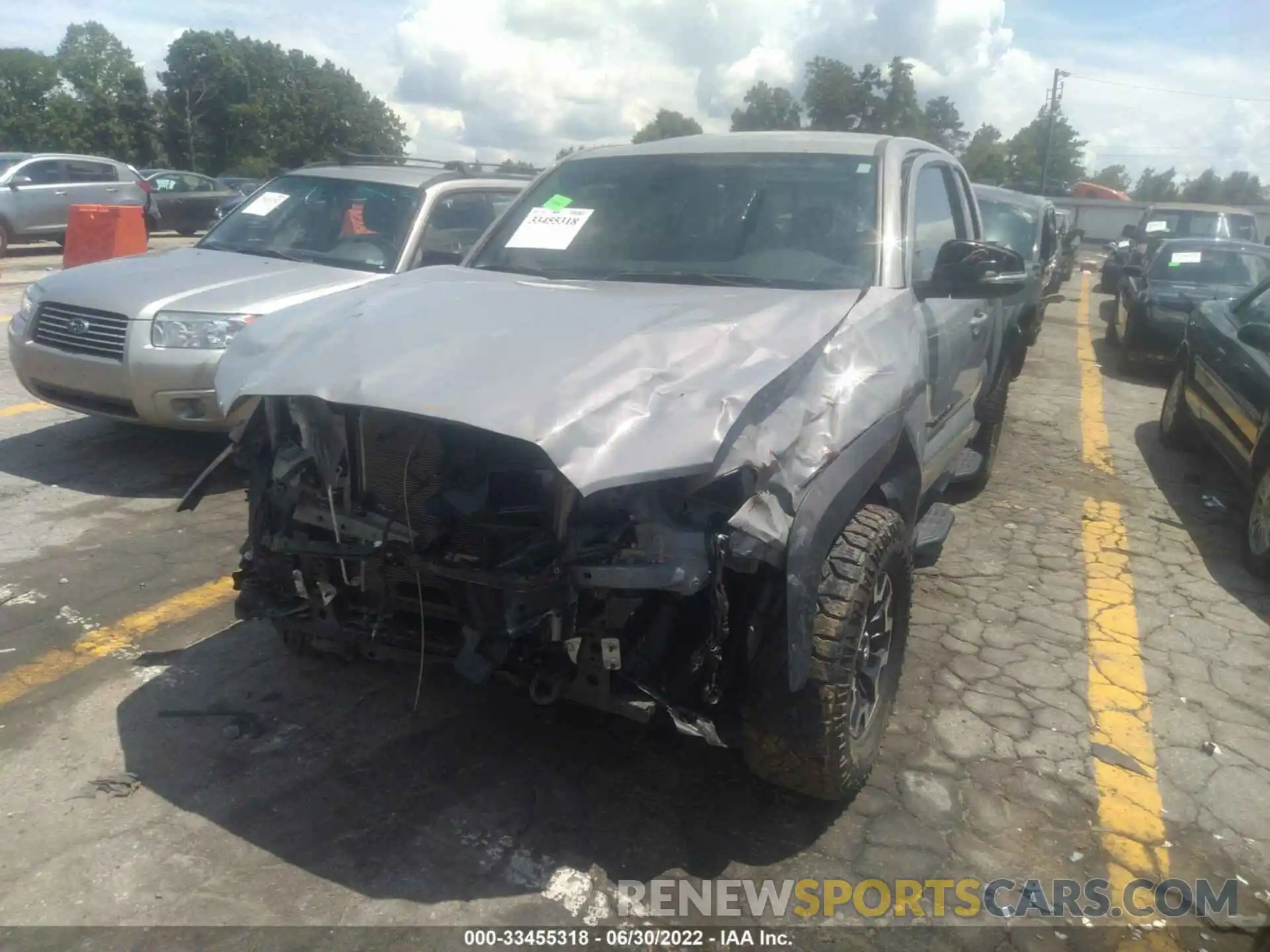 2 Photograph of a damaged car 5TFCZ5AN1MX271396 TOYOTA TACOMA 4WD 2021