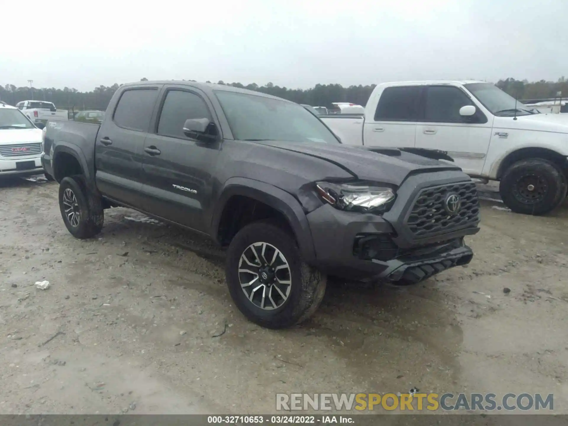 1 Photograph of a damaged car 5TFCZ5AN4MX248047 TOYOTA TACOMA 4WD 2021