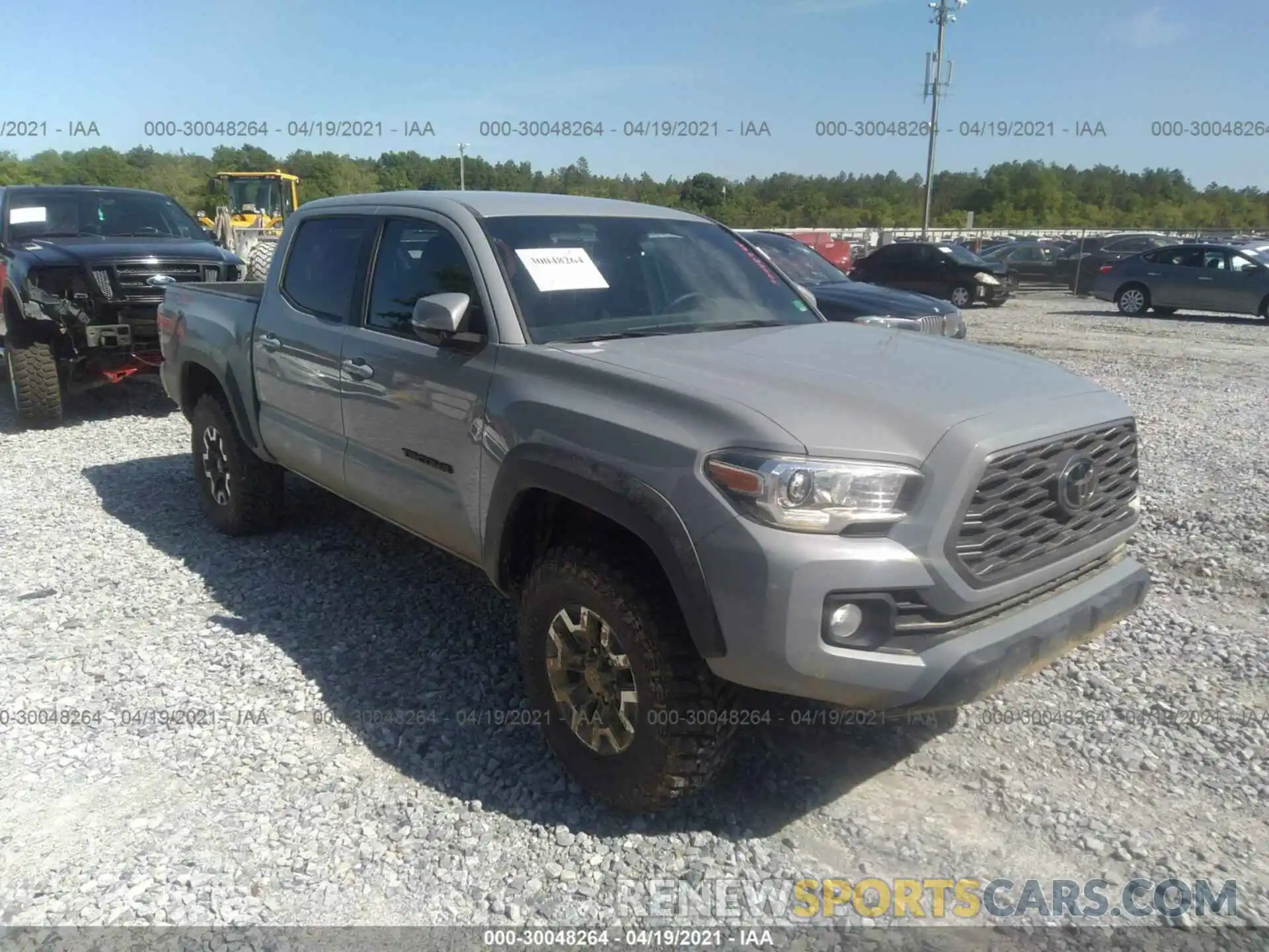 1 Photograph of a damaged car 5TFCZ5AN9MX255706 TOYOTA TACOMA 4WD 2021