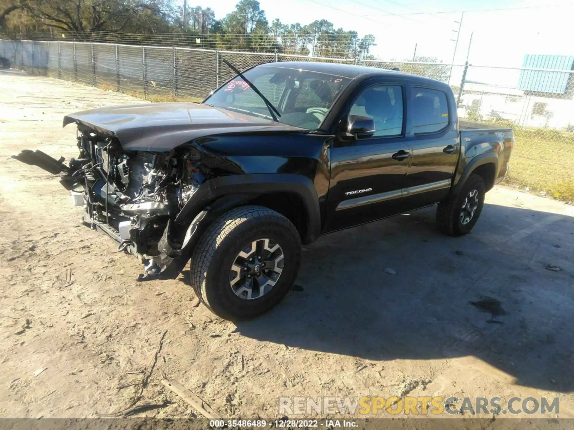 2 Photograph of a damaged car 3TMCZ5AN5NM490286 TOYOTA TACOMA 4WD 2022