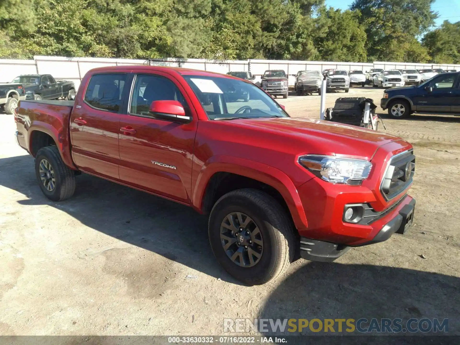 1 Photograph of a damaged car 3TMCZ5AN8NM486278 TOYOTA TACOMA 4WD 2022