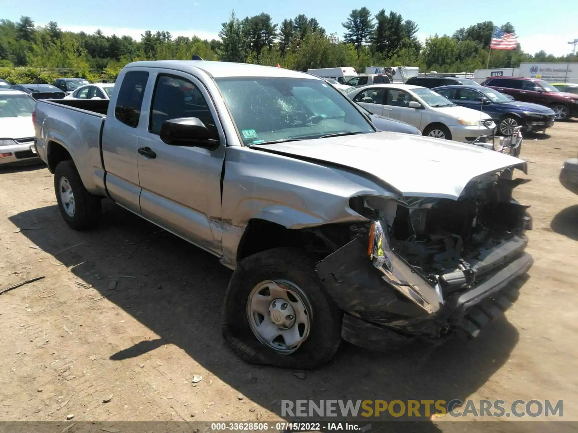 1 Photograph of a damaged car 3TYSX5EN5NT012756 TOYOTA TACOMA 4WD 2022