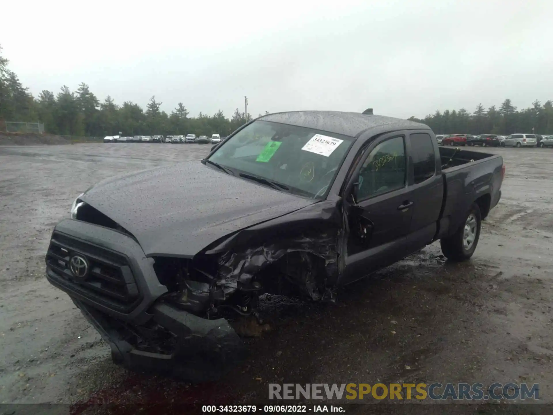 2 Photograph of a damaged car 3TYSX5EN9NT016079 TOYOTA TACOMA 4WD 2022