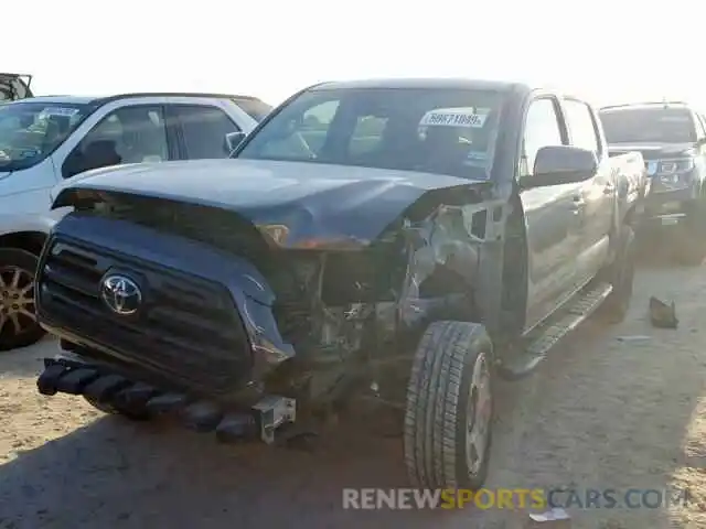 2 Photograph of a damaged car 5TFAX5GN9KX134045 TOYOTA TACOMA DOU 2019