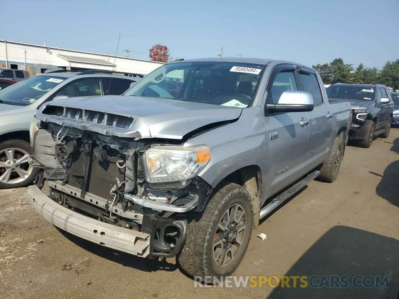 1 Photograph of a damaged car 5TFHY5F13EX371516 TOYOTA TUNDRA 2014